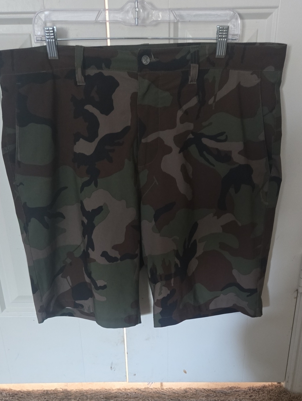 Polo by Ralph Lauren Men's Camouflage Flat Front Shorts - Green/Brown/Black